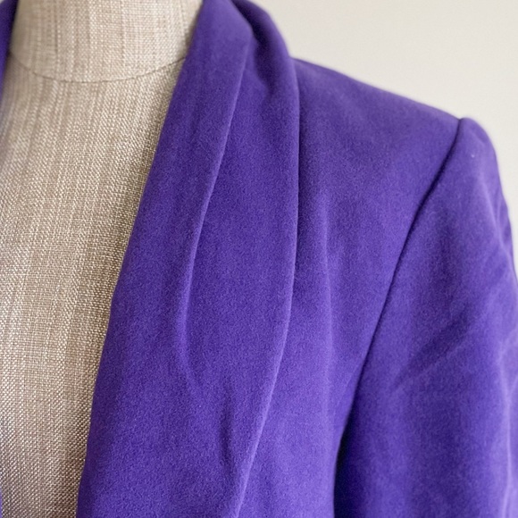 Féraud Angora Purple Blazer Jacket, Super Soft - Picture 6 of 12
